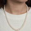 TOMEI Pearlfect Love Single Strand Necklace I White