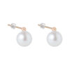 TOMEI Pearlfect Love Bead Earrings, Rose Gold 750