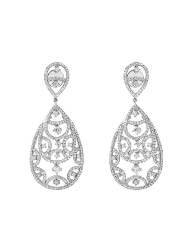 TOMEI De Poires earrings, White Gold 750