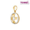 TOMEI Dual Tone Pendant, Yellow Gold 916