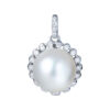 TOMEI Pearl Pendant, White Gold 750