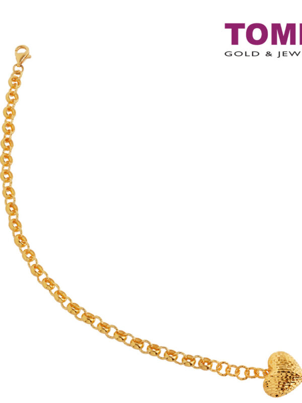 TOMEI Big Love Bead Bracelet, Yellow Gold 916 (BB2947-B-1C)