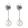 TOMEI Precious Pearl Earrings, White Gold 750 (E2159)
