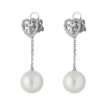 TOMEI Precious Pearl Earrings, White Gold 750 (E2159)