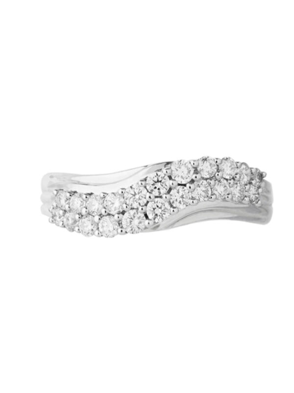 TOMEI Diamond Ring, White Gold 750 (R4261)
