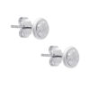 TOMEI Belly Button Earrings, White Gold 585