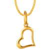 TOMEI Open Heart Dangling Pendant, Yellow Gold 916