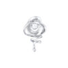 TOMEI Petal Inspired Diamond Pendant, White Gold 375