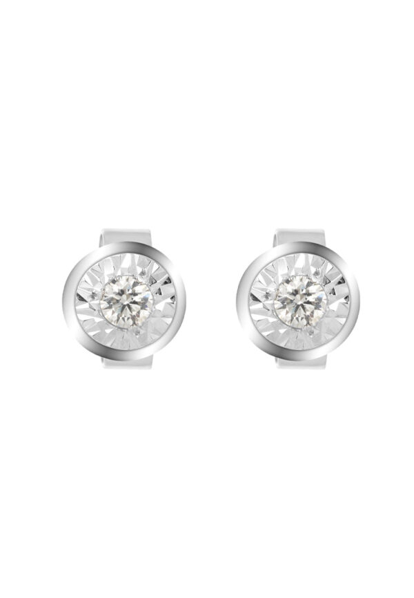 TOMEI Insignia Series, Diamond Earrings, White Gold 585