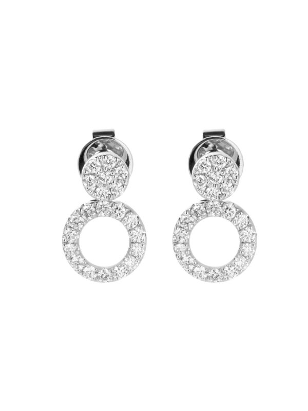 TOMEI Charlie Earrings, White Gold 750