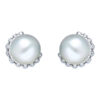 TOMEI Pearl Earrings, White Gold 750