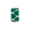 Bedecked with Verdant Hearts Charm | Tomei White Gold 585 (14K) (P5638)