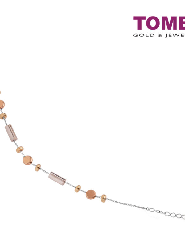 TOMEI Candies Bracelet, White+Rose Gold 585