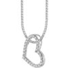 TOMEI Only Love Diamond Pendant Set, White Gold 585