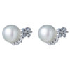 TOMEI Pearl Earrings, White Gold 750