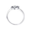 TOMEI Glamorous Butterfly Diamond Ring, White Gold 375