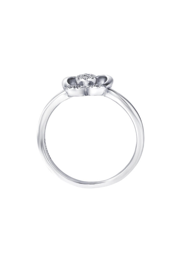 TOMEI Glamorous Butterfly Diamond Ring, White Gold 375