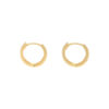 TOMEI Loop Earring, Rose/Yellow Gold 585