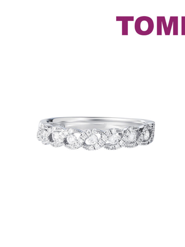 TOMEI Diamond Ring, White Gold 750