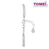 TOMEI Double Strands Bracelet, White+Rose Gold 585