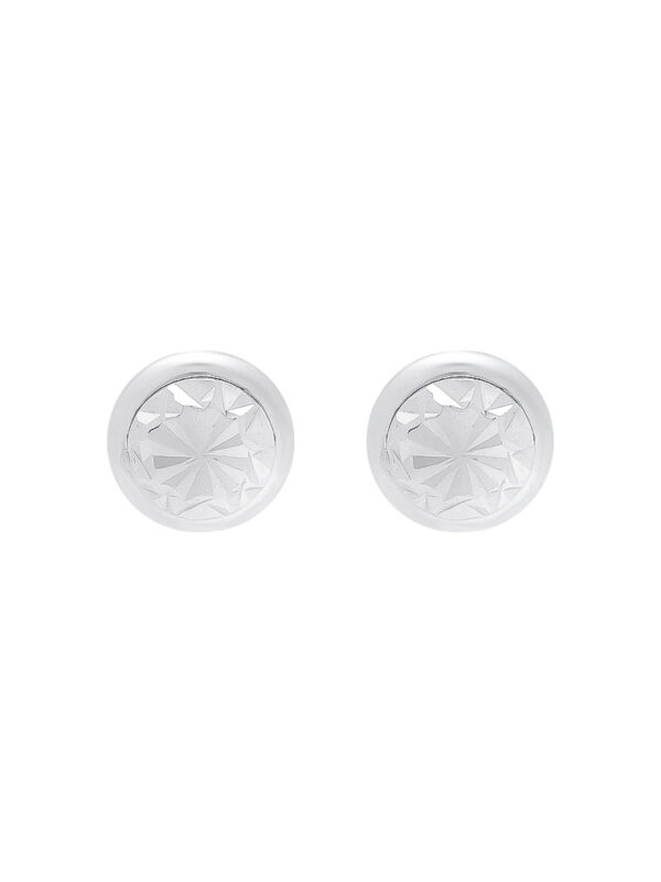 TOMEI Belly Button Earrings, White Gold 585