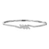 TOMEI Diamond Bangle, White Gold 585