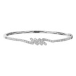 TOMEI Diamond Bangle, White Gold 585
