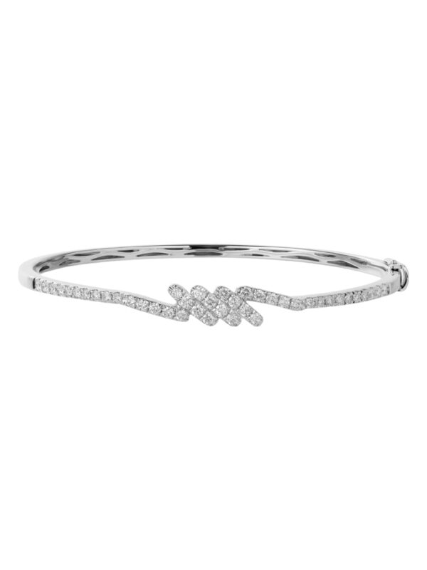 TOMEI Diamond Bangle, White Gold 585