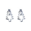 TOMEI Christmas Tree Earrings, White Gold 585