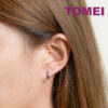 TOMEI Lovely Hoop Earrings, White Gold 585