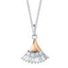TOMEI Diamond Pendant Set Of Happiness, White Gold 585
