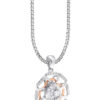 TOMEI Koleksi Gardenia Diamond Pendant, White Gold 750