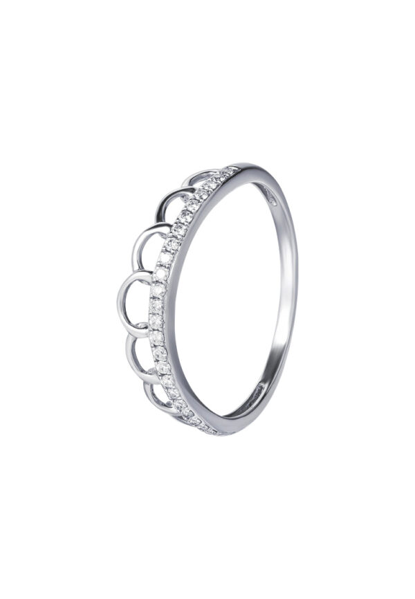 TOMEI Pavo Collection Diamond Ring, White Gold 375
