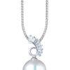 TOMEI Pearl Pendant, White Gold 750