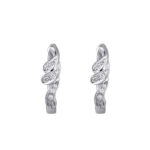 TOMEI Diamond Earrings, White Gold 585
