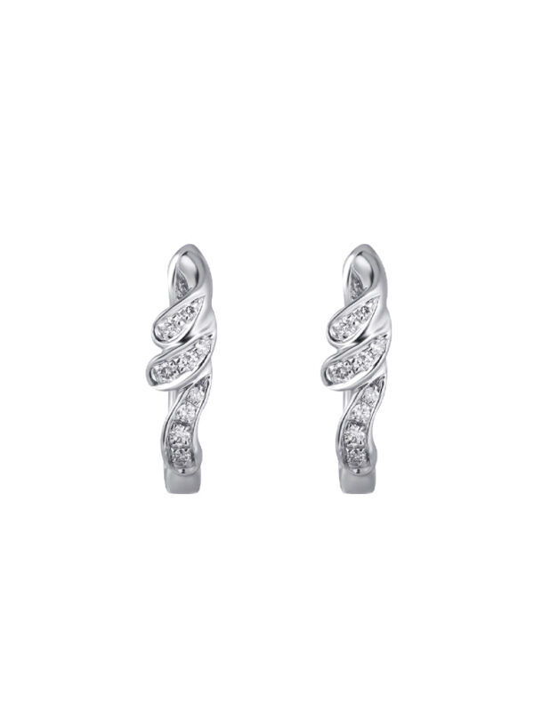 TOMEI Diamond Earrings, White Gold 585