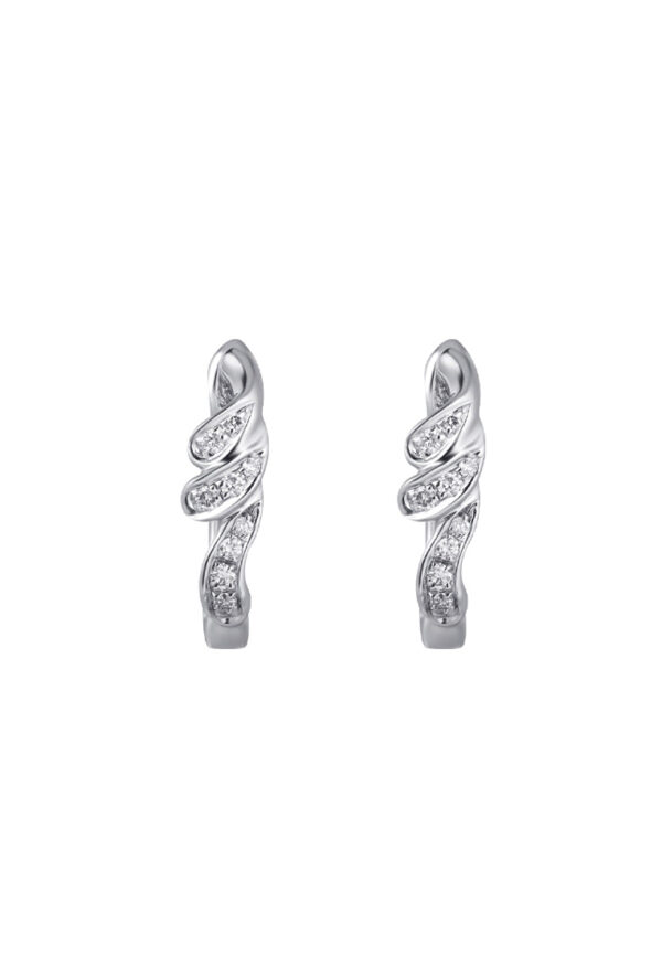 TOMEI Diamond Earrings, White Gold 585