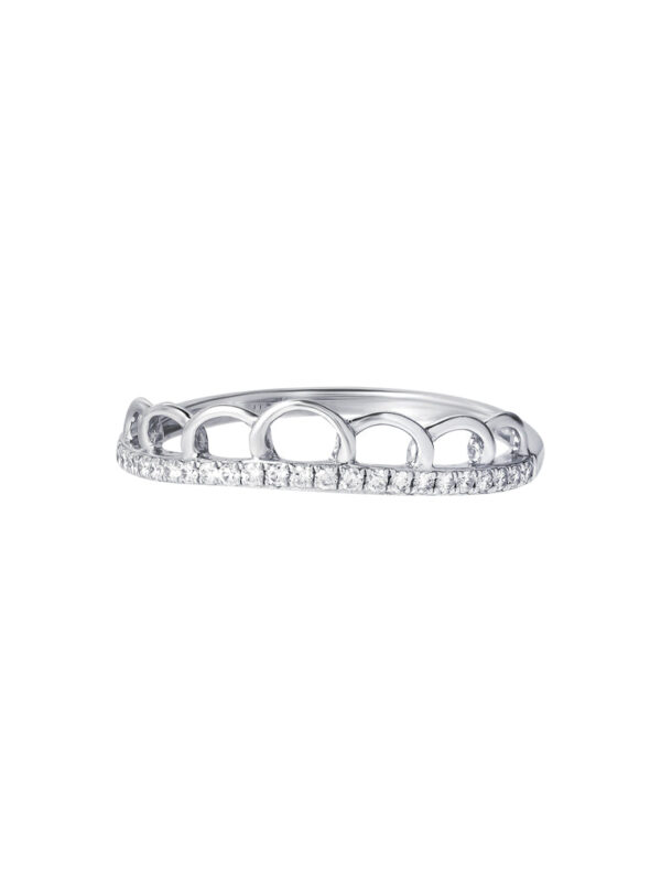 TOMEI Pavo Collection Diamond Ring, White Gold 375