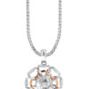 TOMEI Koleksi Gardenia Diamond Pendant, White Gold 750