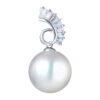 TOMEI Pearl Pendant, White Gold 750