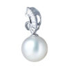 TOMEI Pearl Pendant, White Gold 750