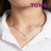 TOMEI Diamond Pendant, White Gold 750