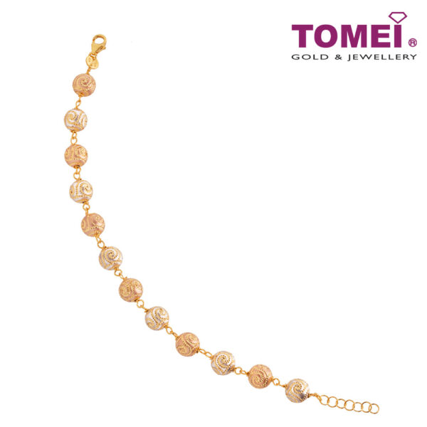TOMEI Lusso Italia Bracelet, Yellow Gold 916 (IM-K435BR-3C)