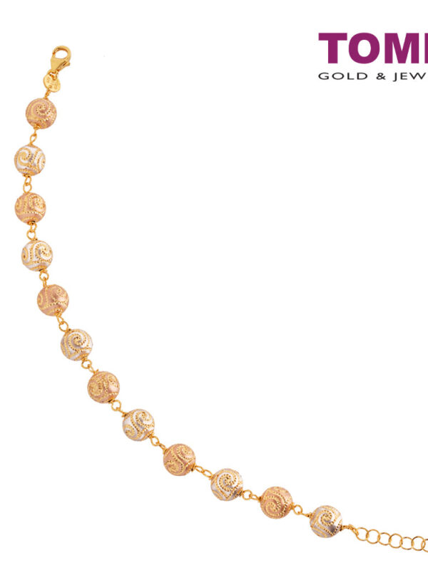 TOMEI Lusso Italia Bracelet, Yellow Gold 916 (IM-K435BR-3C)