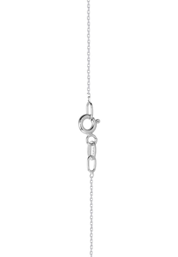 TOMEI Key Diamond Pendant Set, White Gold 585