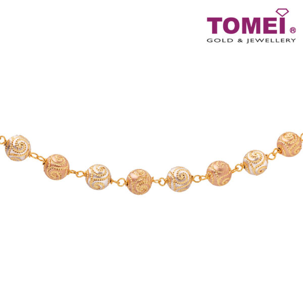 TOMEI Lusso Italia Bracelet, Yellow Gold 916 (IM-K435BR-3C)