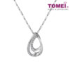 TOMEI Pendant Set, Diamond White Gold 375 (PD9589)