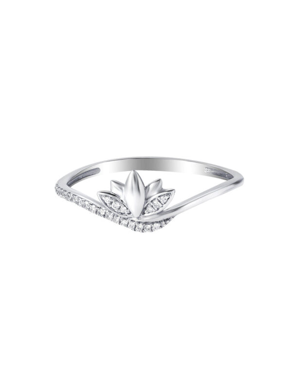 TOMEI Pavo Collection Diamond Ring, White Gold 375