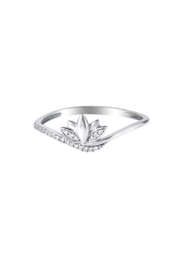 TOMEI Pavo Collection Diamond Ring, White Gold 375