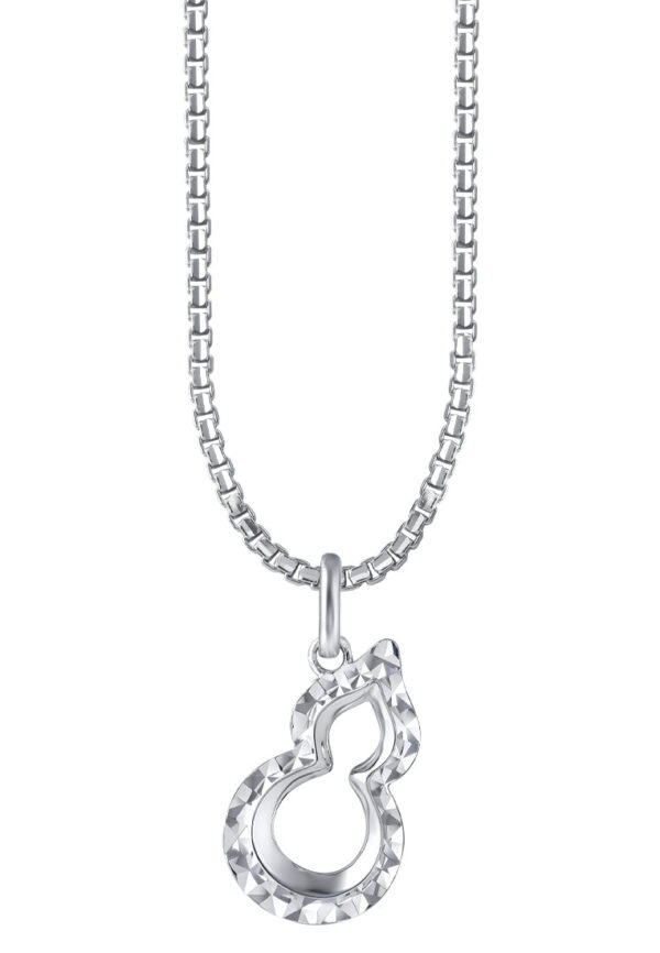 TOMEI Mini Gourd Pendant, White Gold 375
